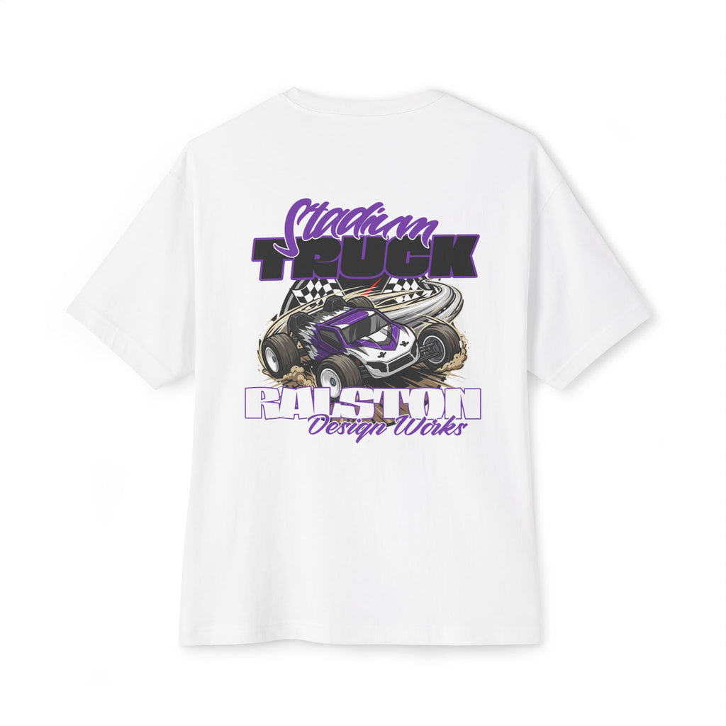 RC Racing Car Graphic Tee — "RC Stadium Truck" Oversized Boxy T‑Shirt