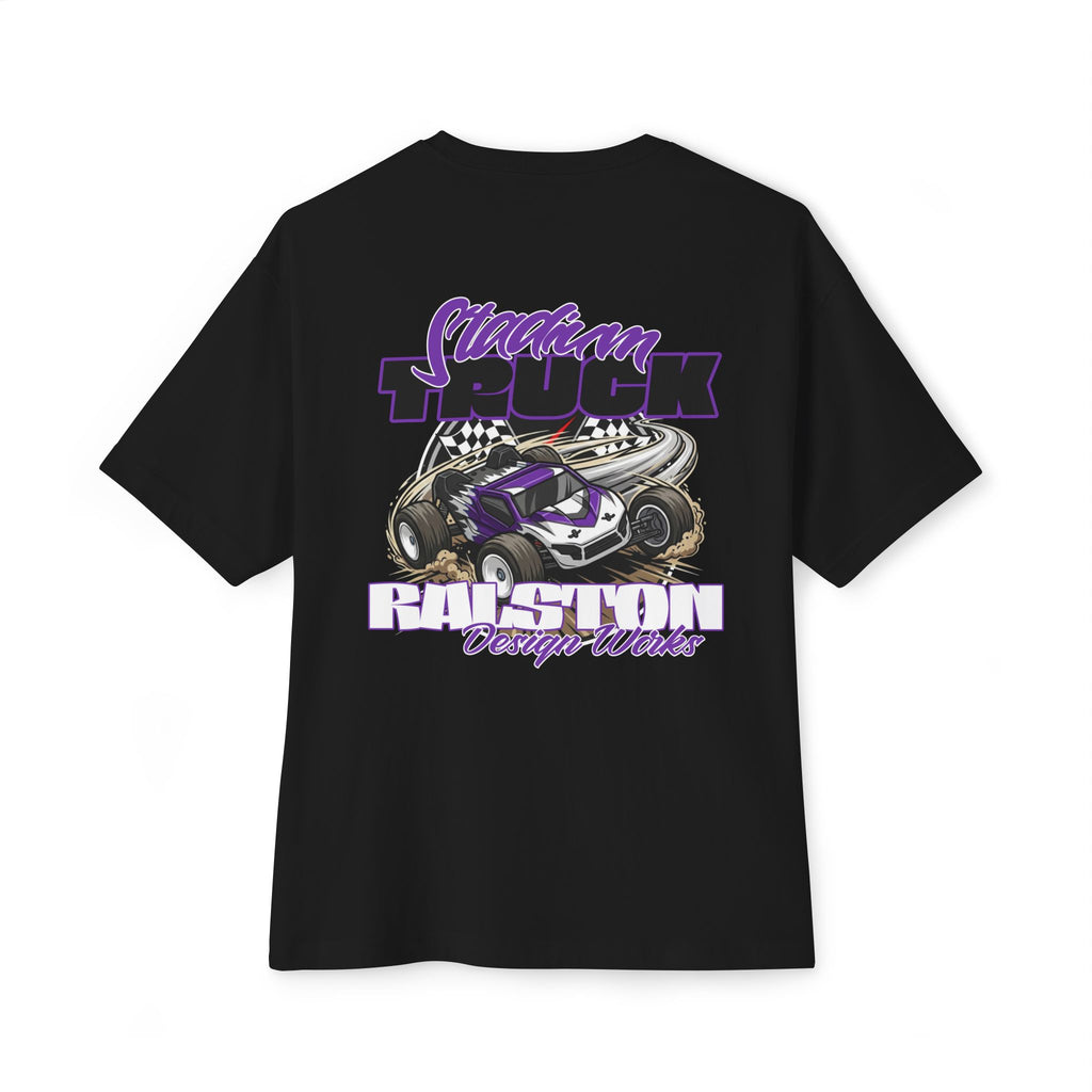 RC Racing Car Graphic Tee — "RC Stadium Truck" Oversized Boxy T‑Shirt
