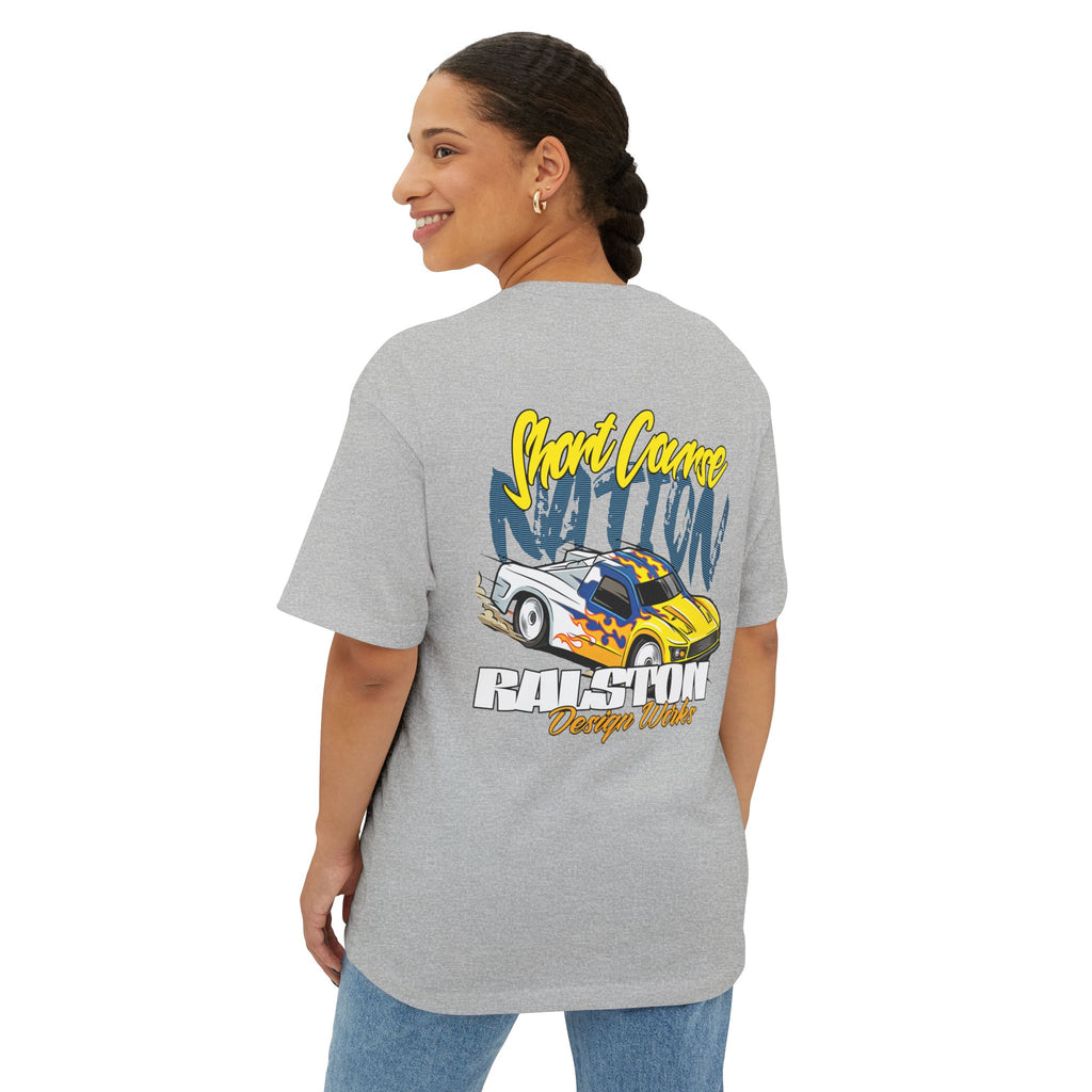 RC Racing Car Graphic Tee — "RC Short Course Nation" Oversized Boxy T‑Shirt
