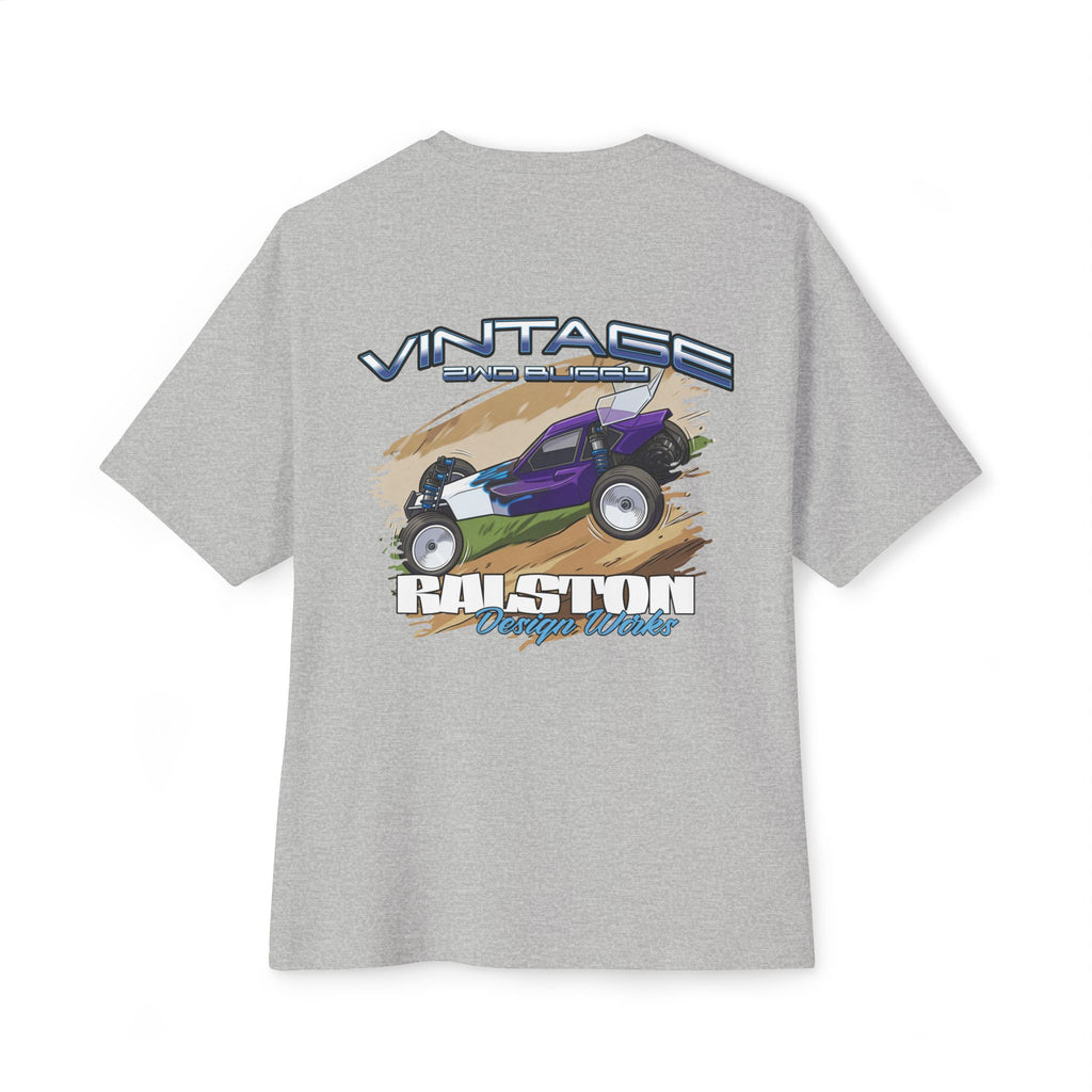 RC Racing Car Graphic Tee — "Vintage 2WD Buggy" Oversized Boxy T‑Shirt