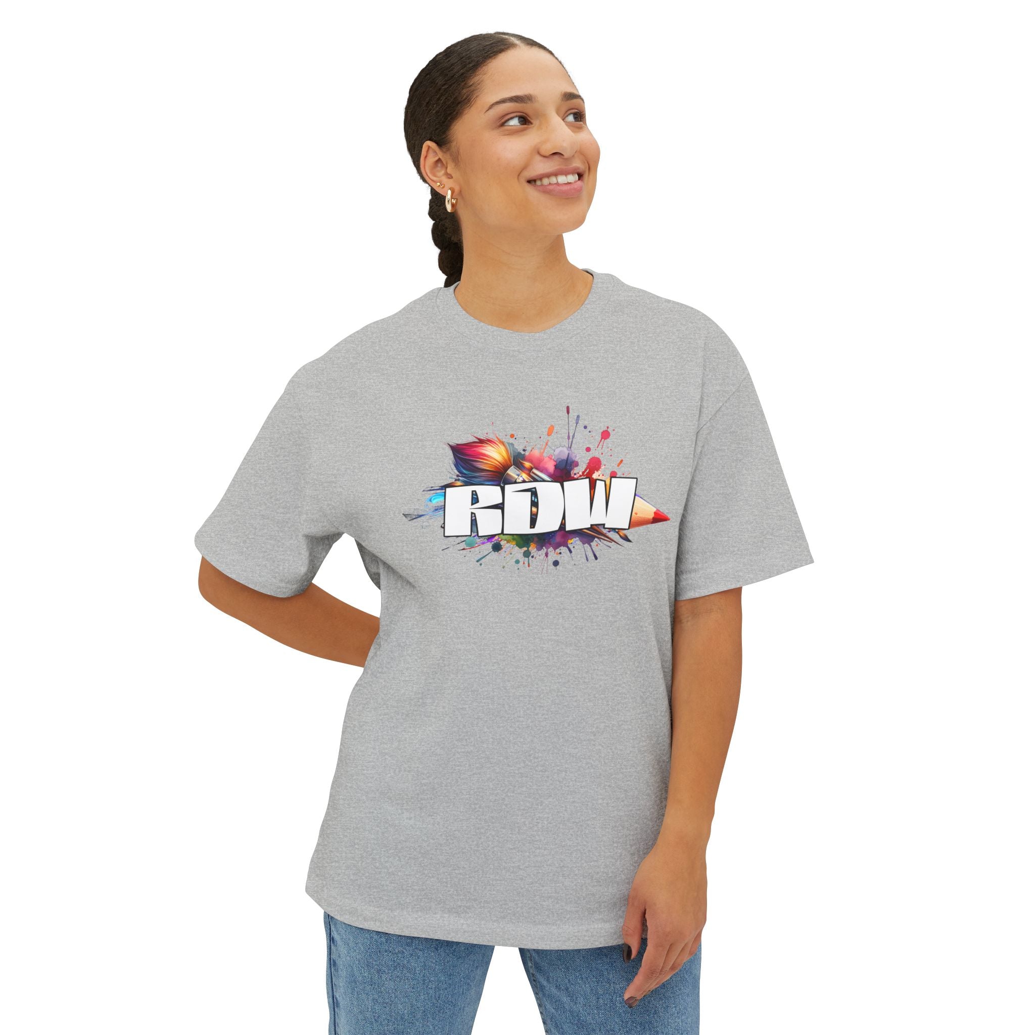 RC Racing Car Graphic Tee — "E Buggy" Oversized Boxy T‑Shirt