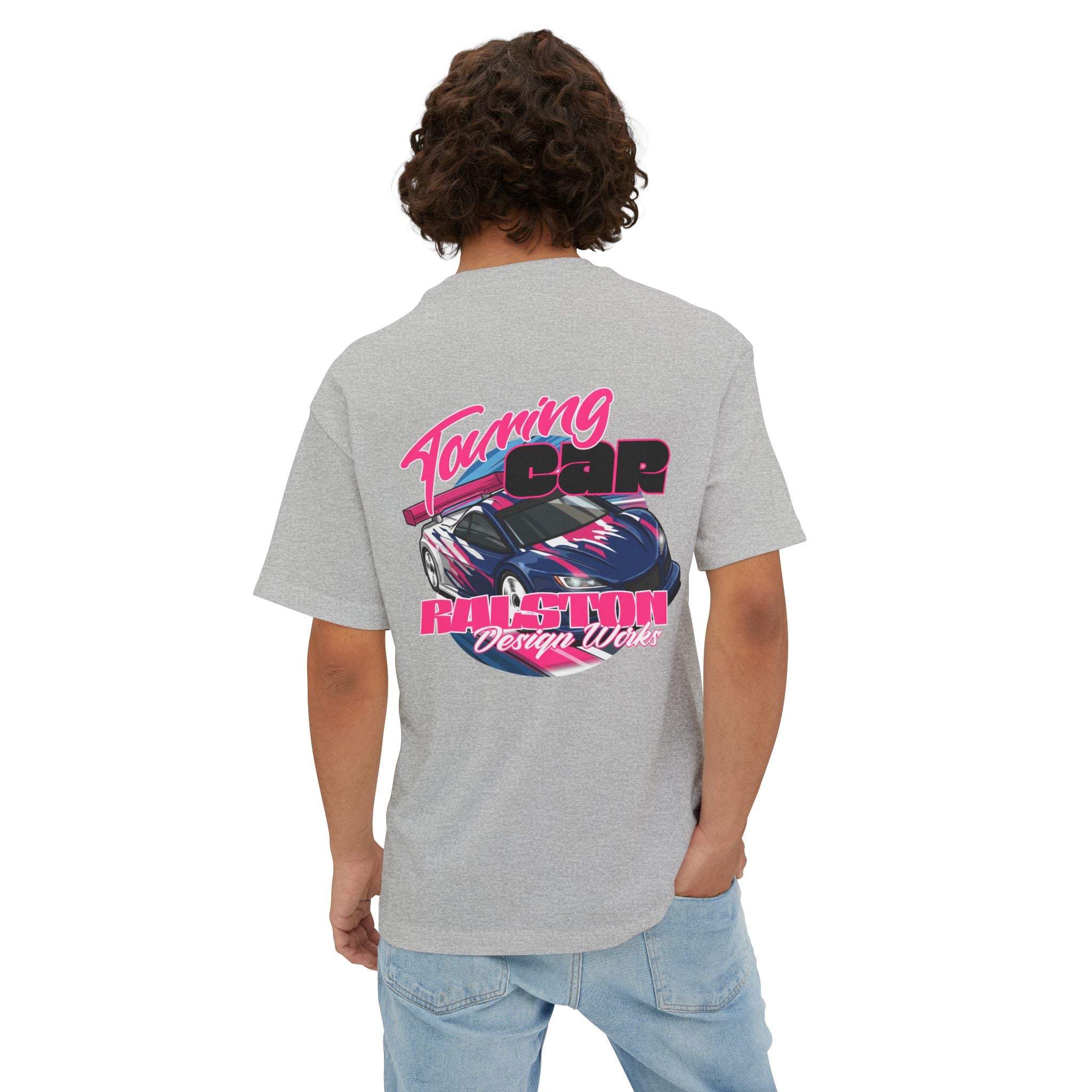 RC Racing Car Graphic Tee — "RC Touring Car" Oversized Boxy T‑Shirt