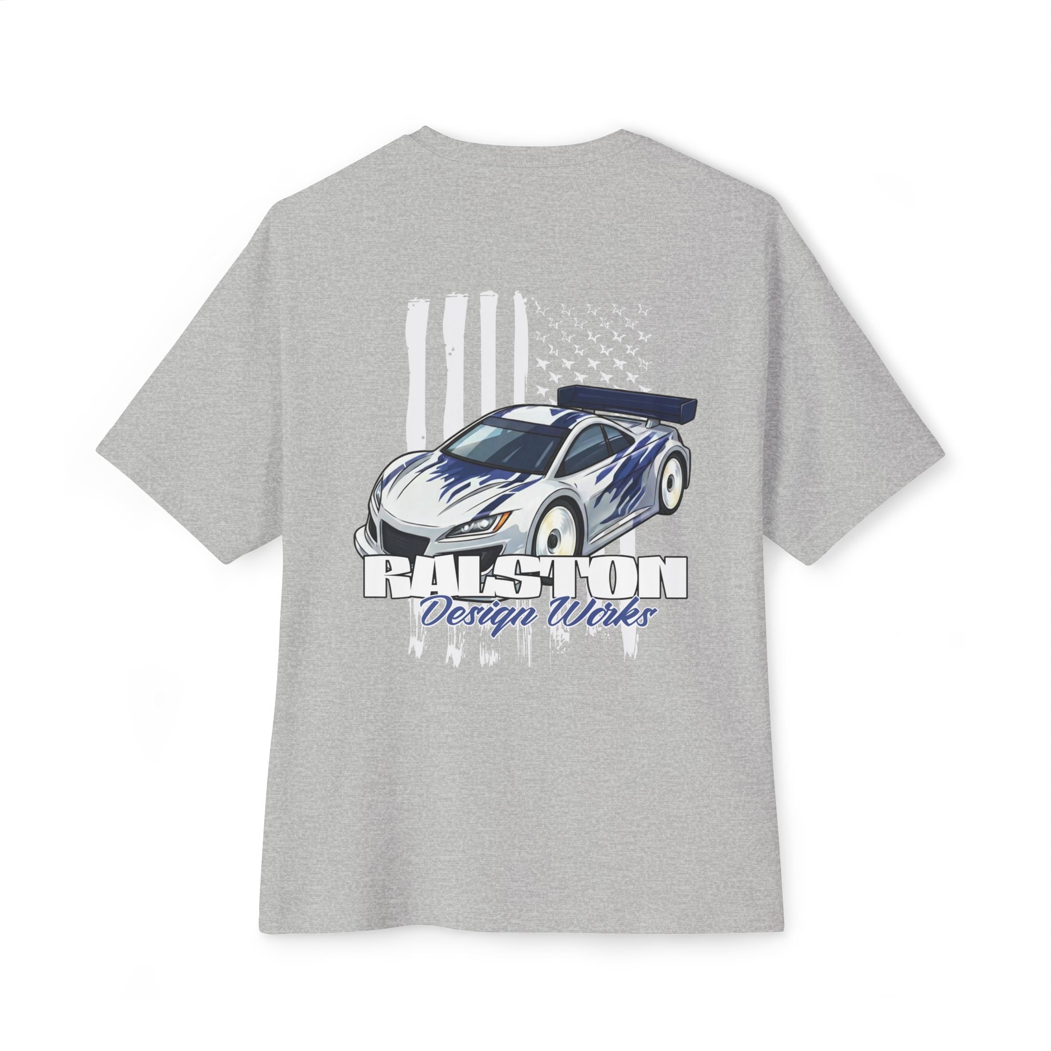 RC Racing Car Graphic Tee — "RC Patriot" Oversized Boxy T‑Shirt