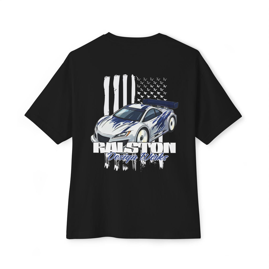 RC Racing Car Graphic Tee — "RC Patriot" Oversized Boxy T‑Shirt