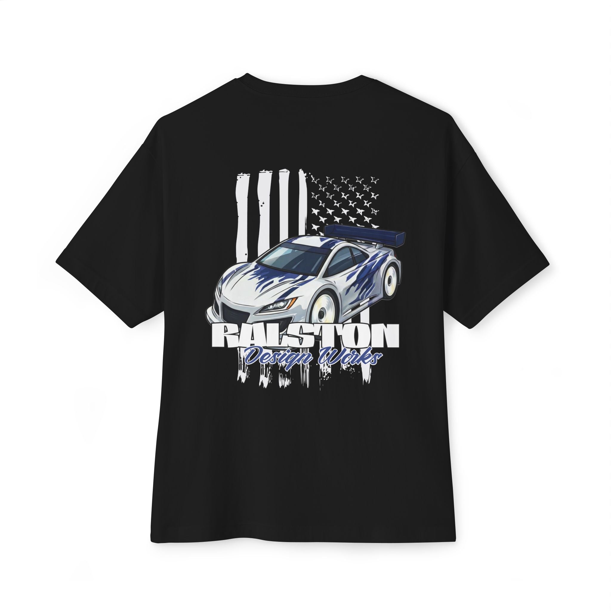 RC Racing Car Graphic Tee — "RC Patriot" Oversized Boxy T‑Shirt