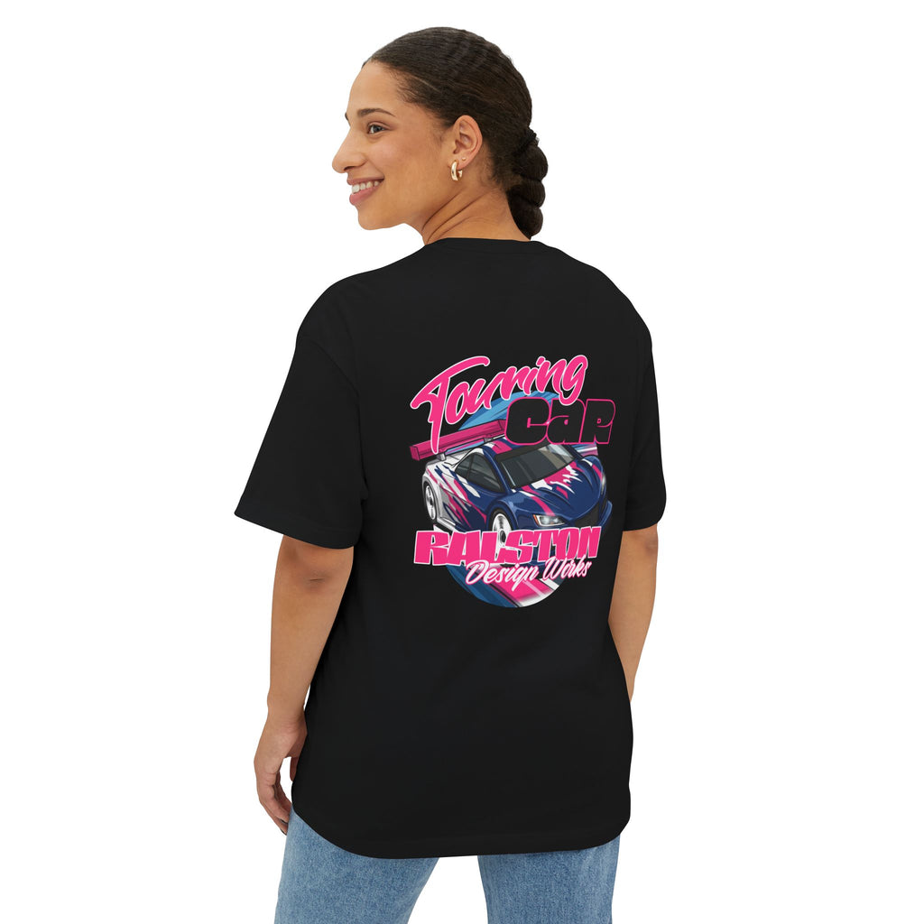RC Racing Car Graphic Tee — "RC Touring Car" Oversized Boxy T‑Shirt
